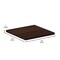 Flash Furniture Square Square High-Gloss Walnut Resin Table Top, 36" W, 36" L, 2" H, Resin, Walnut TP-WAL-3636-GG - alternate 10